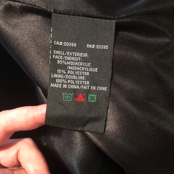 NWOT Nuage Full Length Faux Beaver Hooded Coat - Picture 9 of 11